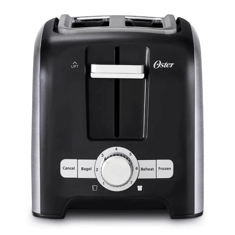 Stainless Steel 2-Slice Toaster with Auto-Adjust Guides