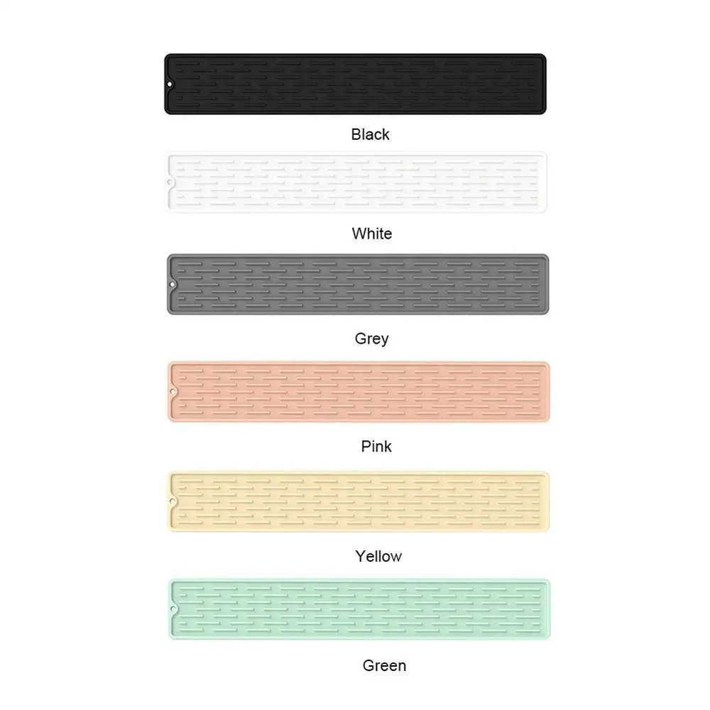 Water Prevent Faucet Wraparound Water Splash Guard Splash Catcher Silicone Faucet Mat Silicone Drain Pad Absorbent Mat