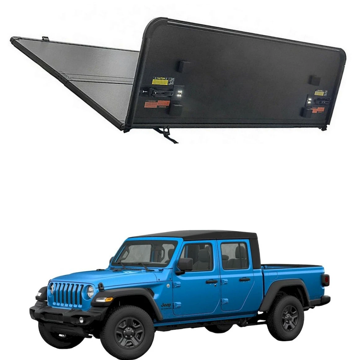 Hard Trifold Tonneau Cover Tri Fold Truck Bed Per Pick Up Jeep Gladiator Jt