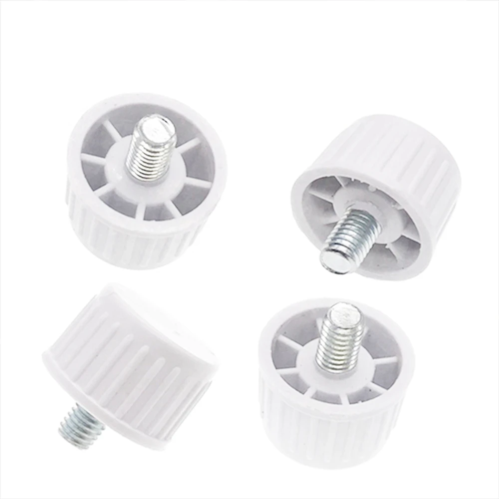 4pcs Universal Footing with Height Adjustable Screw 8*10mm Fridge Freezer Bottom Stand Moisture-proof Table Chair Leg Holder