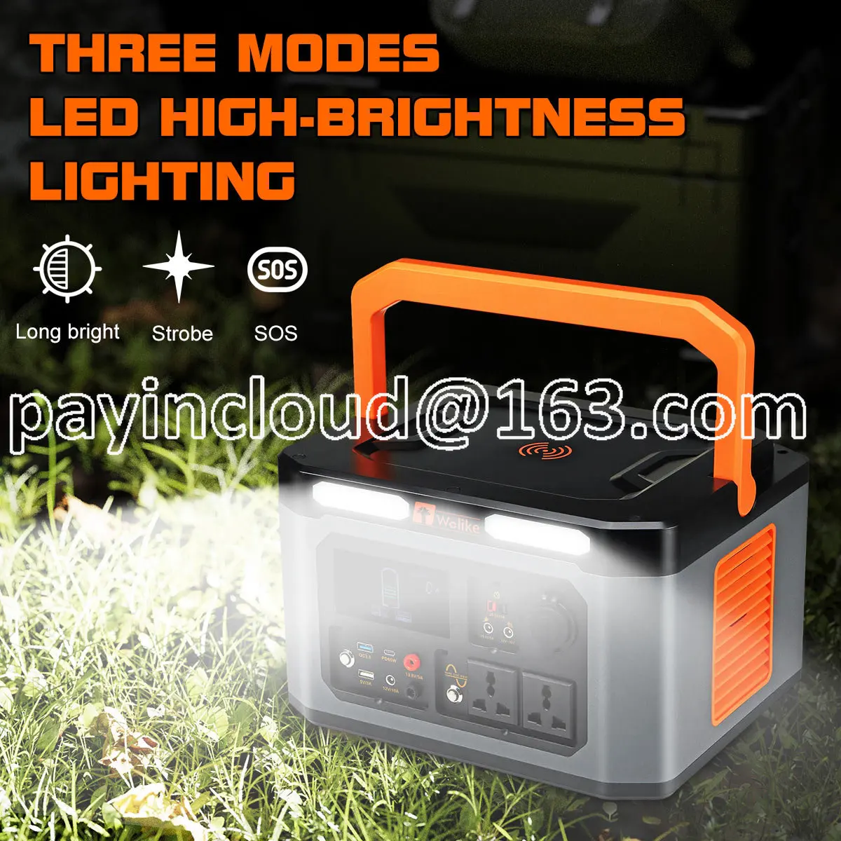 1500 와트 전원 스테이션 비상 조명 야외 캠핑 220 볼트 432000MAh 휴대용 태양 발전기 배터리 충전기 보조베터리