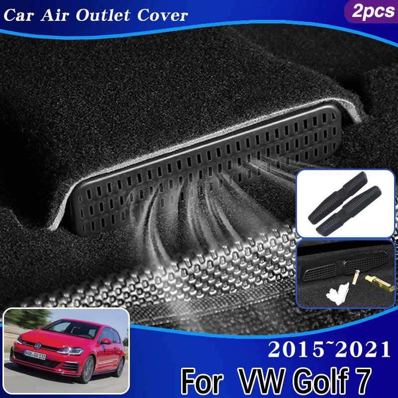 

For VW Volkswagen Golf Mk7 7 Accessories 2017~2023 Car Under Rear Seats Vent Conditioner Ventilation Interior Car Accessories