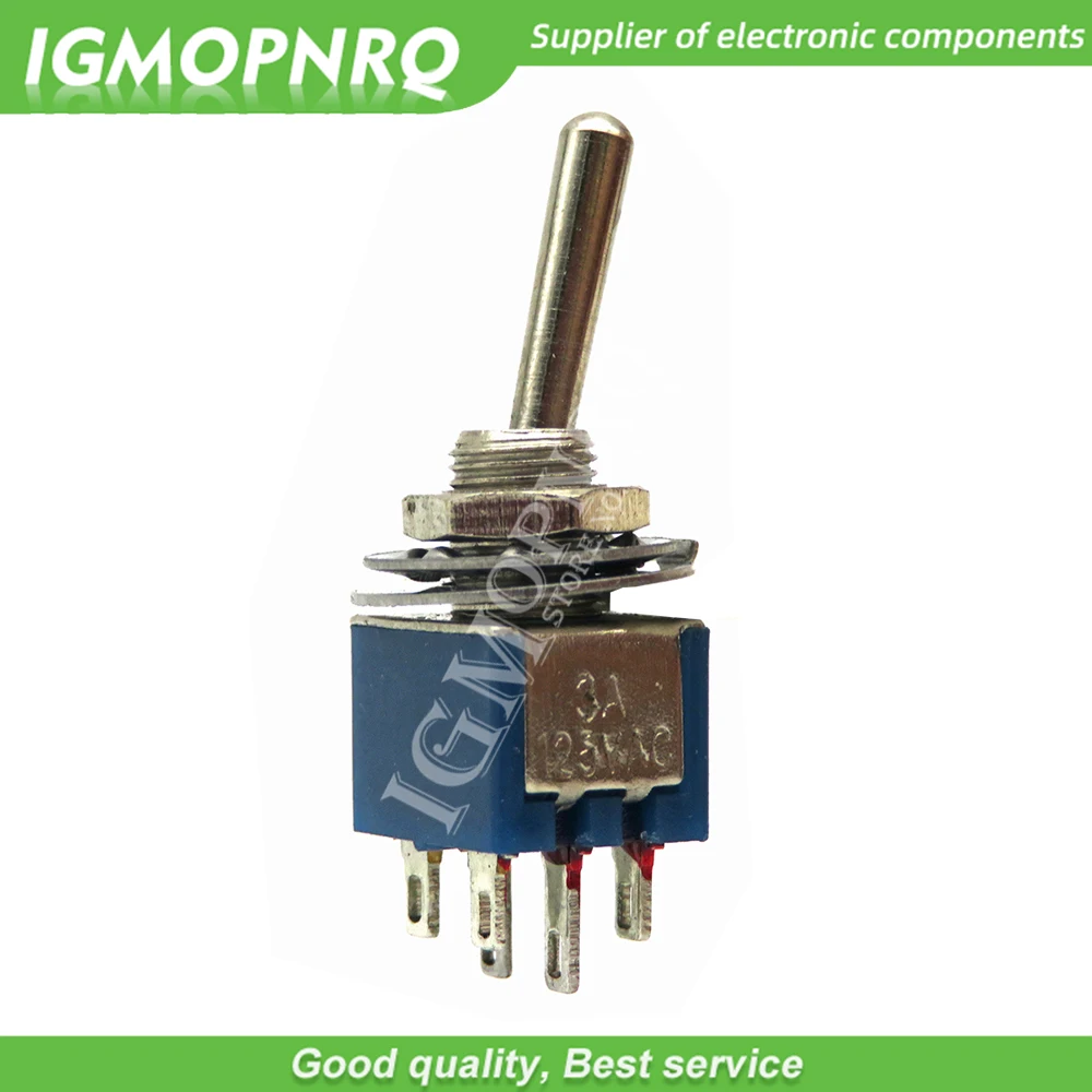 5 Pz/Lotto Smts-102 Smts-202 Interruttore A Levetta Sub-Miniaturizzato Azzurro On-On Spdt 3-Pin 3A 125Vac 1.5A Amp 250Vac Dl 6Pin