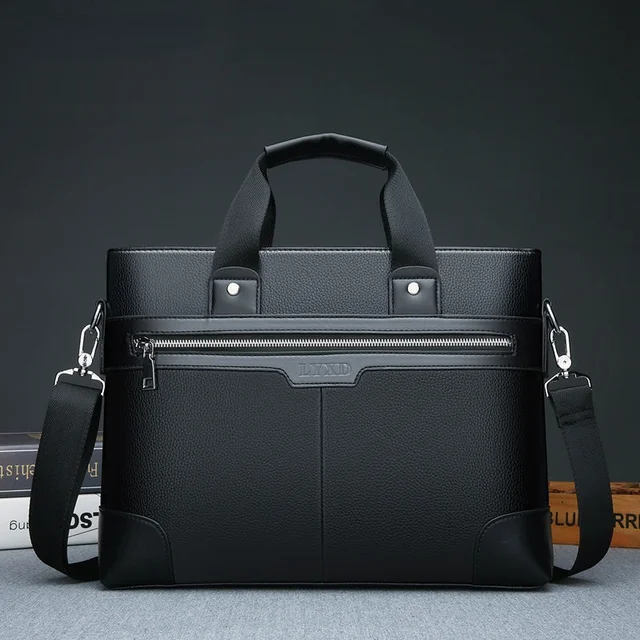 Men Genuine Leather Handbags Casual Leather Laptop Bags Male Business Travel Messenger Bags Men's Crossbody Shoulder Bag 4