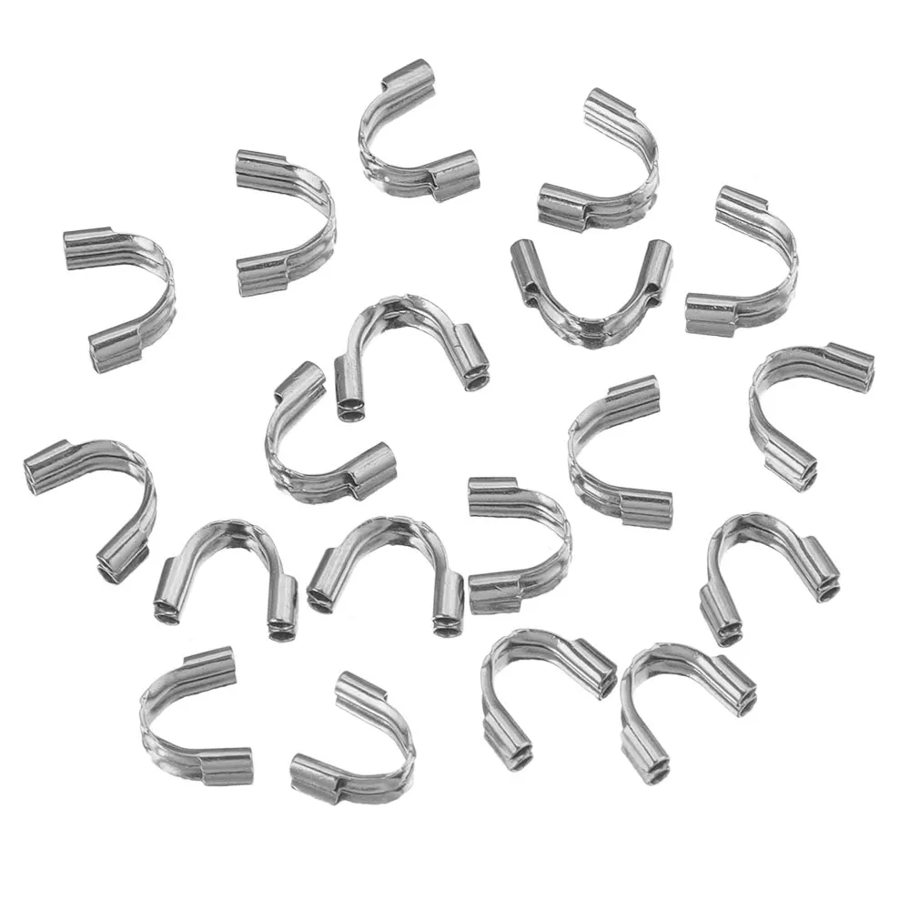100pcs/Lot 4.5x4mm Wire Protectors Jewelry Findings Guard Protectors Loops  U Shape Connector Accessories For Jewelry Making - AliExpress