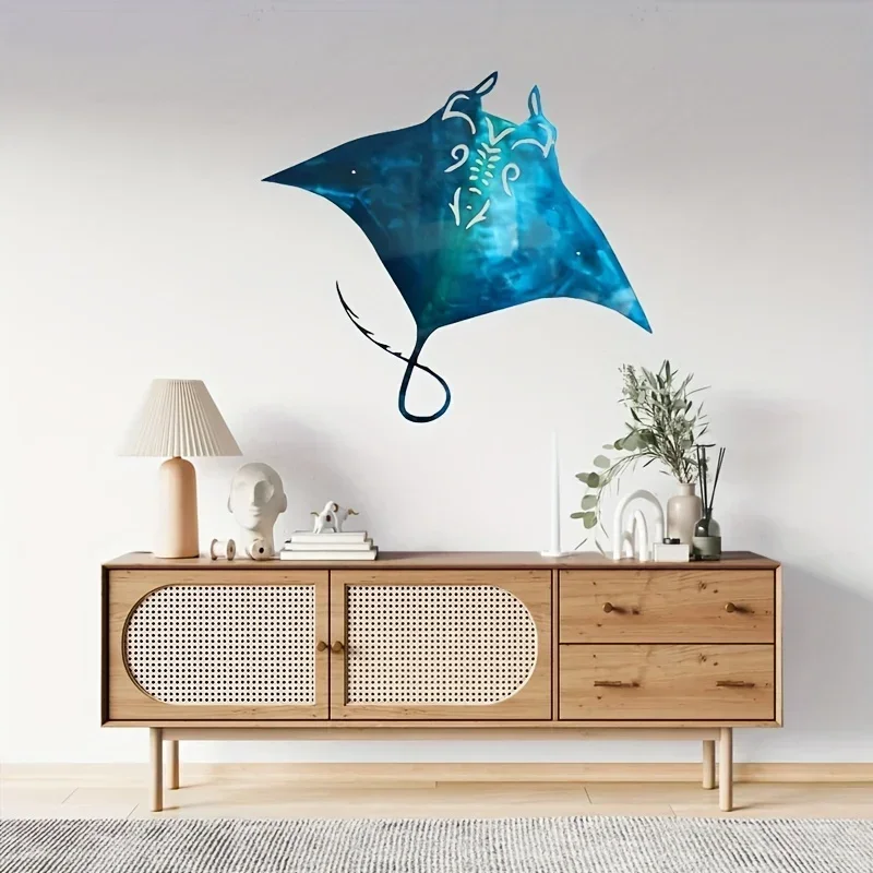 Рисунок 2 - Синий Металлический Настенный декор Manta Ray