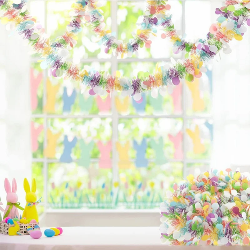 Colorful Easter Pom Garland 4