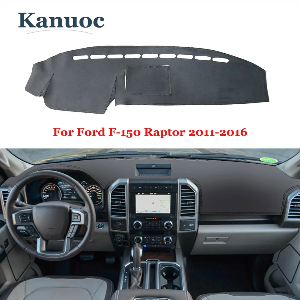 

Car Accssories SunShade Pad For Ford F-150 Raptor 2011-2016 LHD Anti-dirty Dashboard Light Shield Mat Leather Dashmat Protect