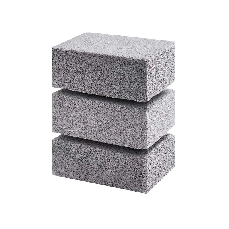 BBQ Grill Cleaning Brush Brick Block Barbecue Cleaning Stone Pumice Brick for Barbecue Rack Outdoor Kitchen BBQ Tools