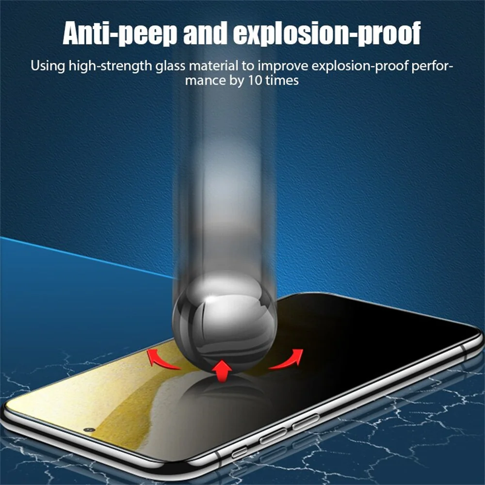 4PCS Anti-Spy Privacy Tempered Glass Screen Protector