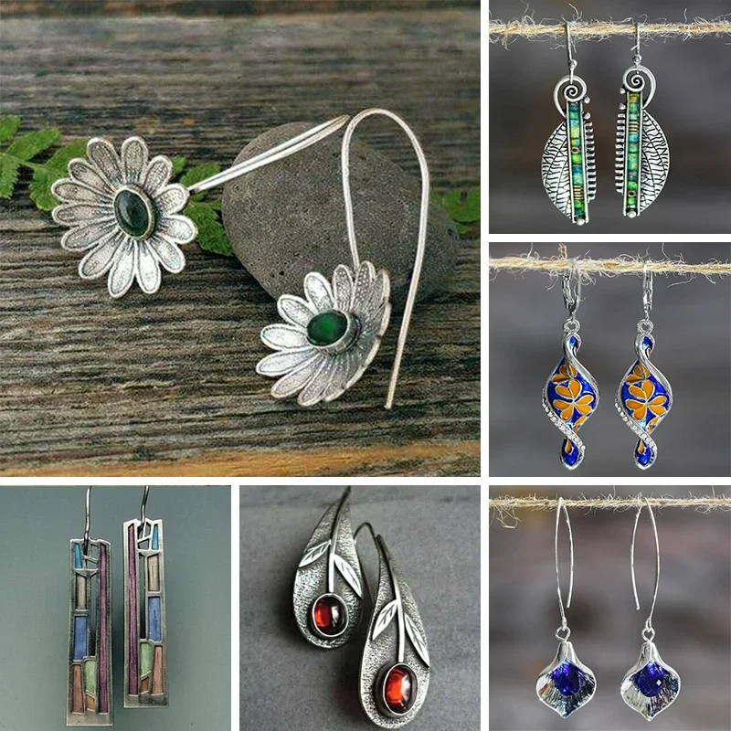 Flower Drop Earrings Dangle Earrings for Women