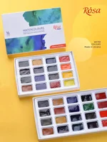 Rosa Watercolours Solid Watercolor Paint Set Professional Water Color for Painting Art Supplies Plein Air Portrait 16 24 Colors 6