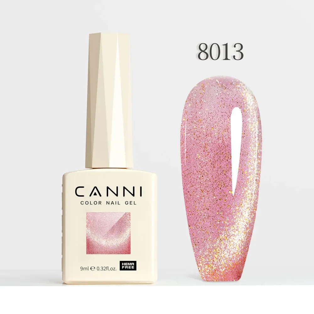 Holographic Glitter Gel Nail Polish – Sparkling Cat Eye Effect with Diamond Shine