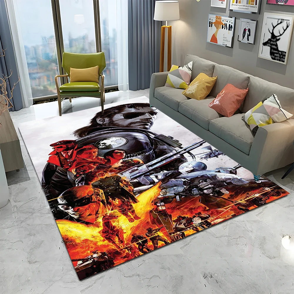 Metal Gear Solid Game Gamer Cartoon Carpet Rug for Home Living Room Bedroom Sofa Doormat Decor,kids Area Rug Non-slip Floor Mat - Image 5