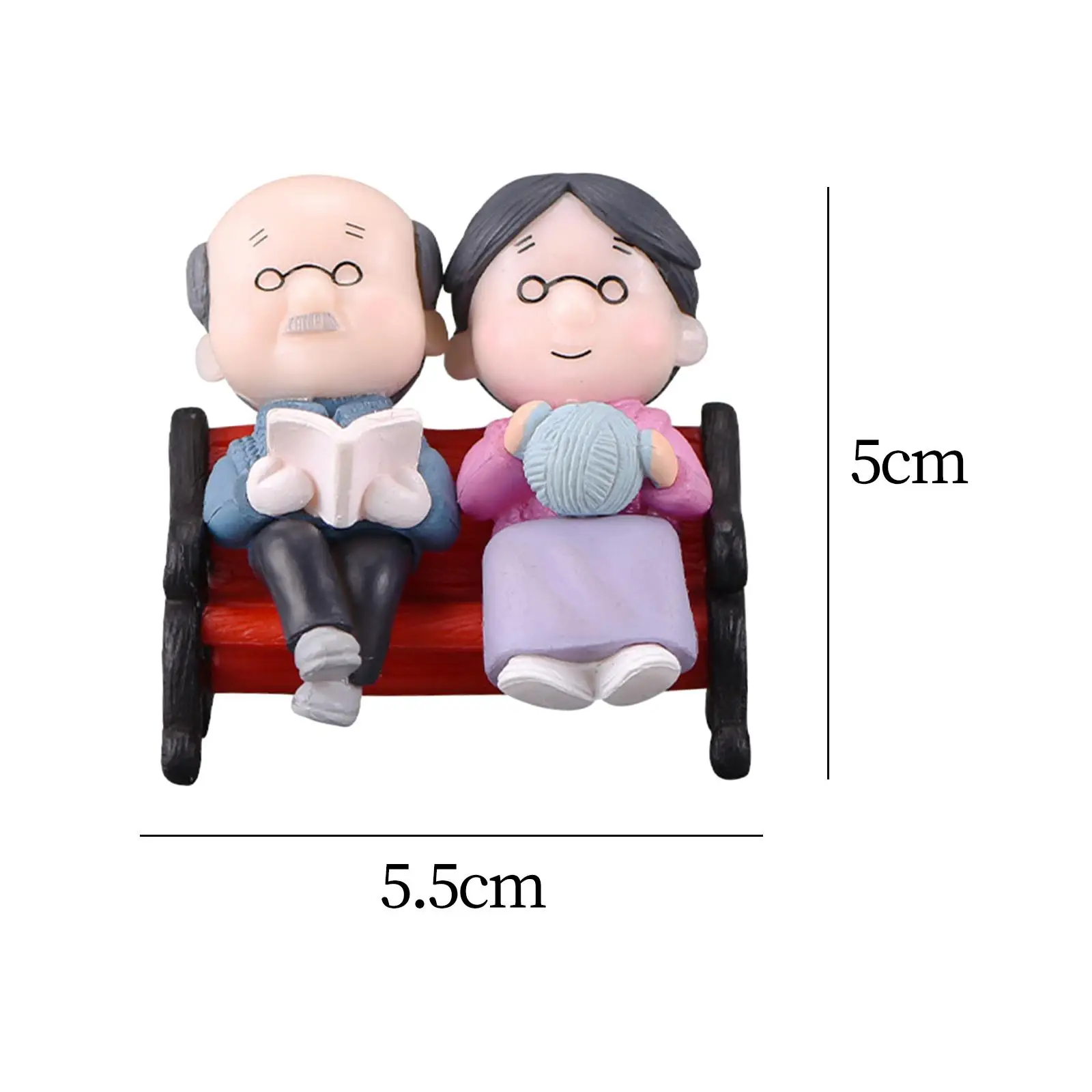 사랑 노인 커플 미니어처 장식, 결혼 선물, 재미 있고 사랑스러운 부모