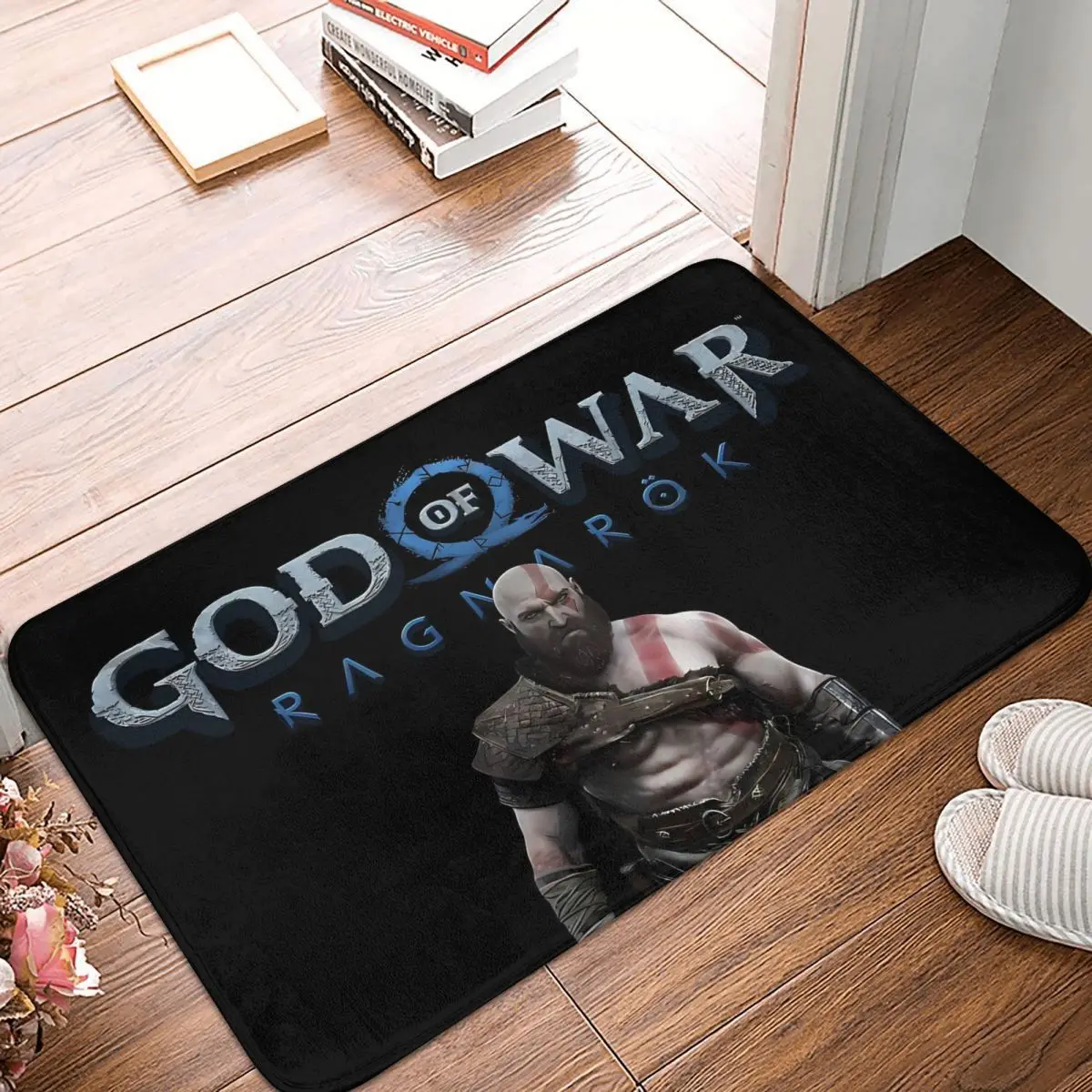 God Of War Ragnarok Gioco Zerbino Antiscivolo Kratos God Of War Ragnarok Bagno Camera Da Letto Mat Tappeto Da Preghiera Flanella Arredamento Moderno