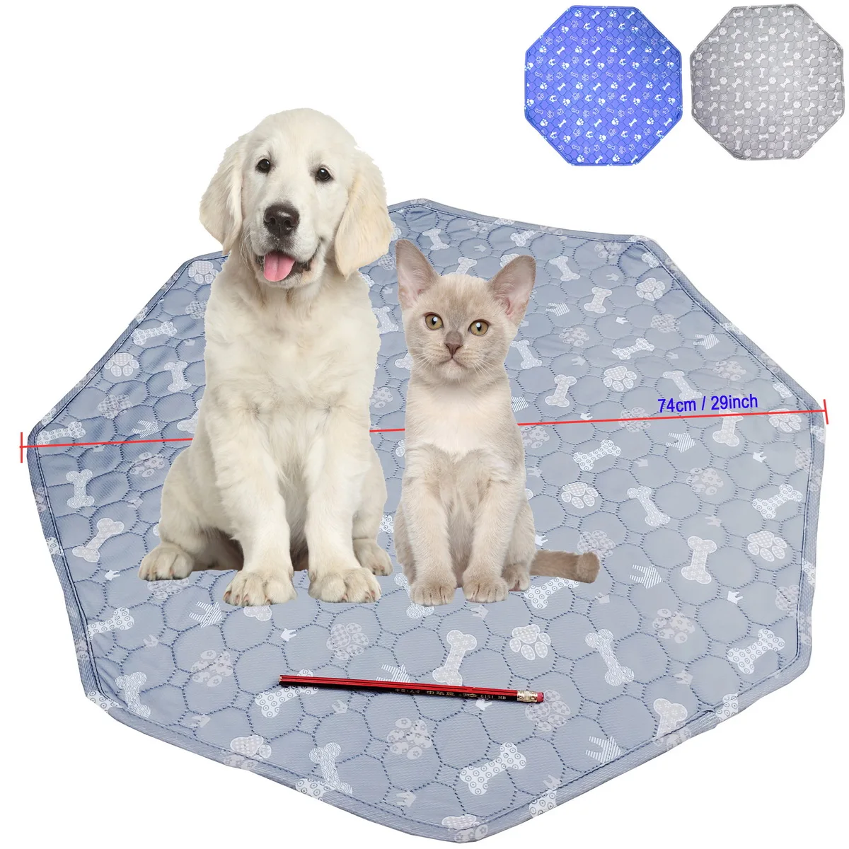 

Reusable Octagon Dogs Puppy Mat, Dog Pee Pads, Washable Pet Cat Sleep Play Pad, Pet Training Pads for Dogs