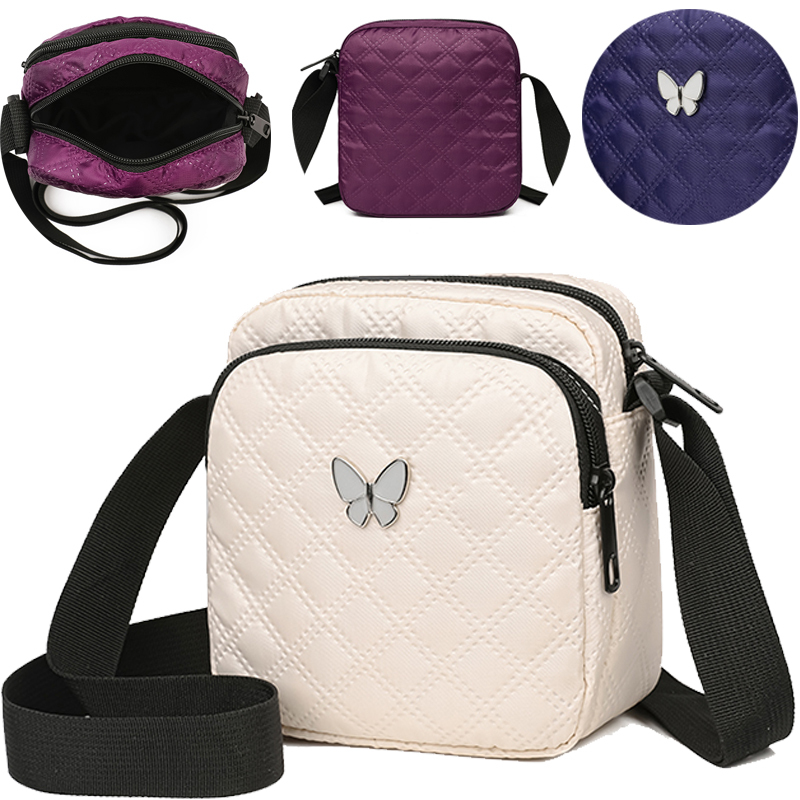 Men's and Women's Oxford Cloth Shoulder Crossbody Bag - Korean Version - Versatile Multi-layer Phone Wallet for All Occasions