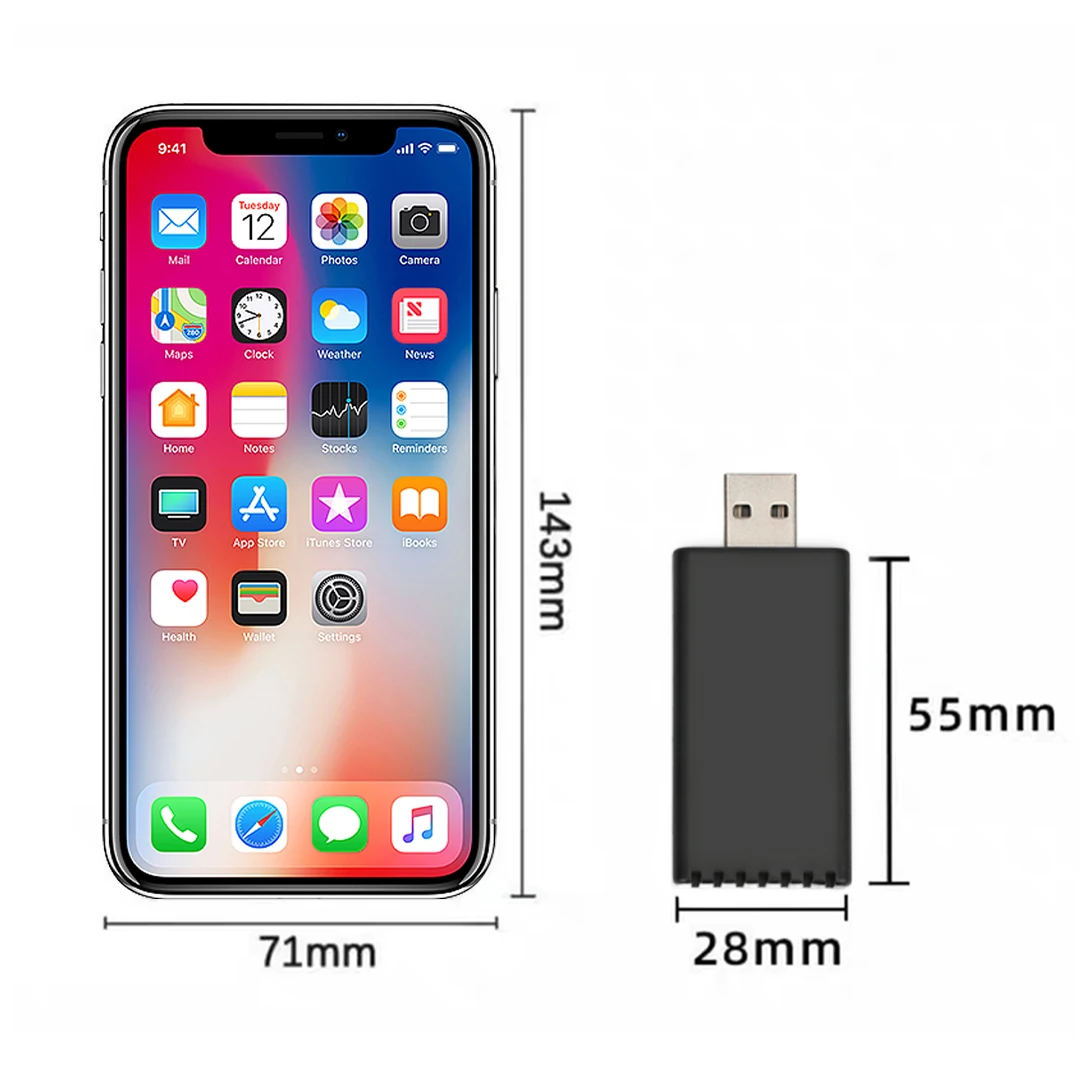 USB 무선 CarPlay 어댑터 자동차 미니 AI 상자 Apple Carplay 자동차 OEM 유선 CarPlay 무선 CarPlay 동글 플러그 앤 플레이