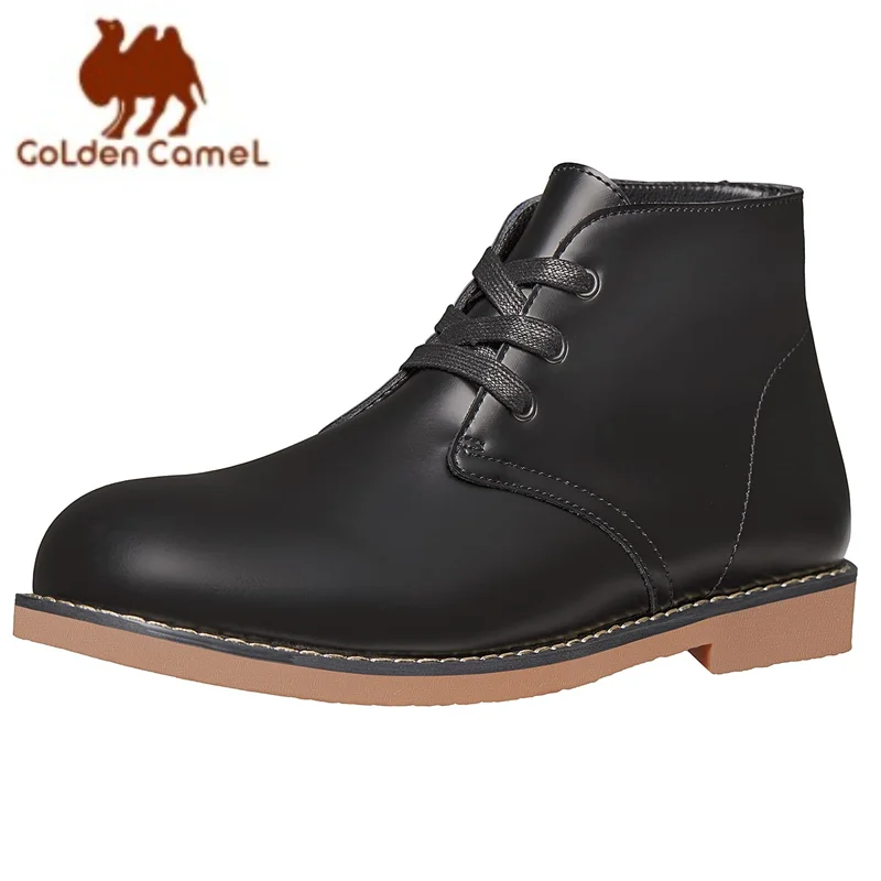 

GOLDEN CAMEL Men's Chukka Boot Casual Oxfords Ankle Boot Mid-top Lace up Shoes Fashion Comfortable