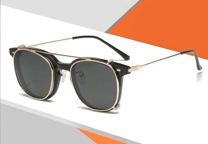 Swanwick lunettes de soleil carrées hommes polarisées tr90 femme mode clip sur femmes lunettes de soleil en métal rétro vintage dames_voghion.com