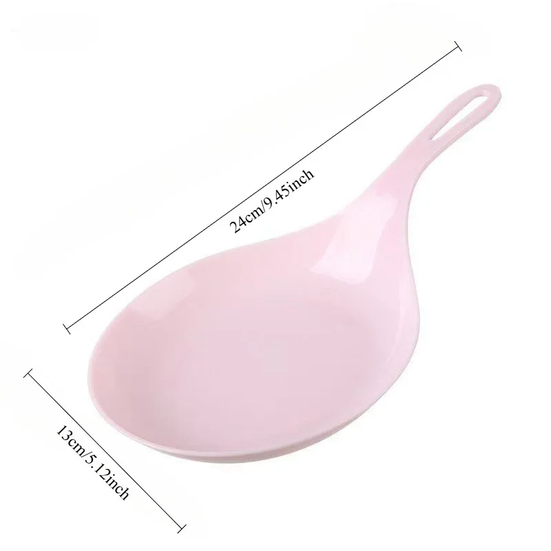 Korean Handheld Dish Spoon Tray Fries Fried Chicken Snack Plate Fruit Dessert Cake Platter 1pcs dish plate