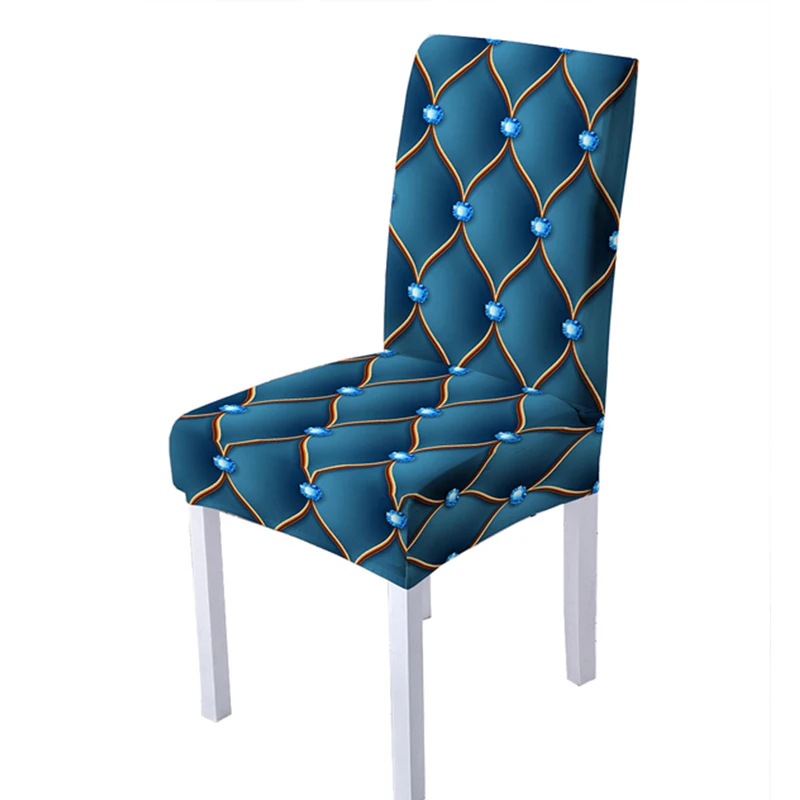 Elastic 3D Print Chair Cover 19 Chair And Sofa Covers