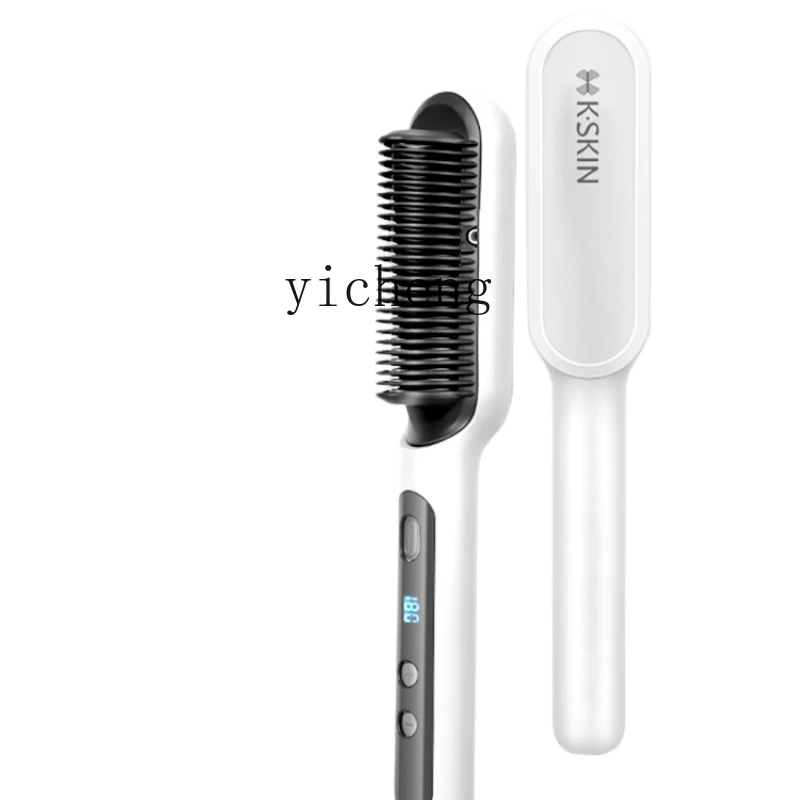 

ZK Straight Comb Anion Does Not Hurt Hair Straight Roll Dual-Use Hair Straightener Hair Curler Stool