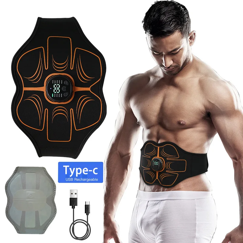 Abdominal Muscle Stimulator EMS USB Recharge Waist Belly Toning