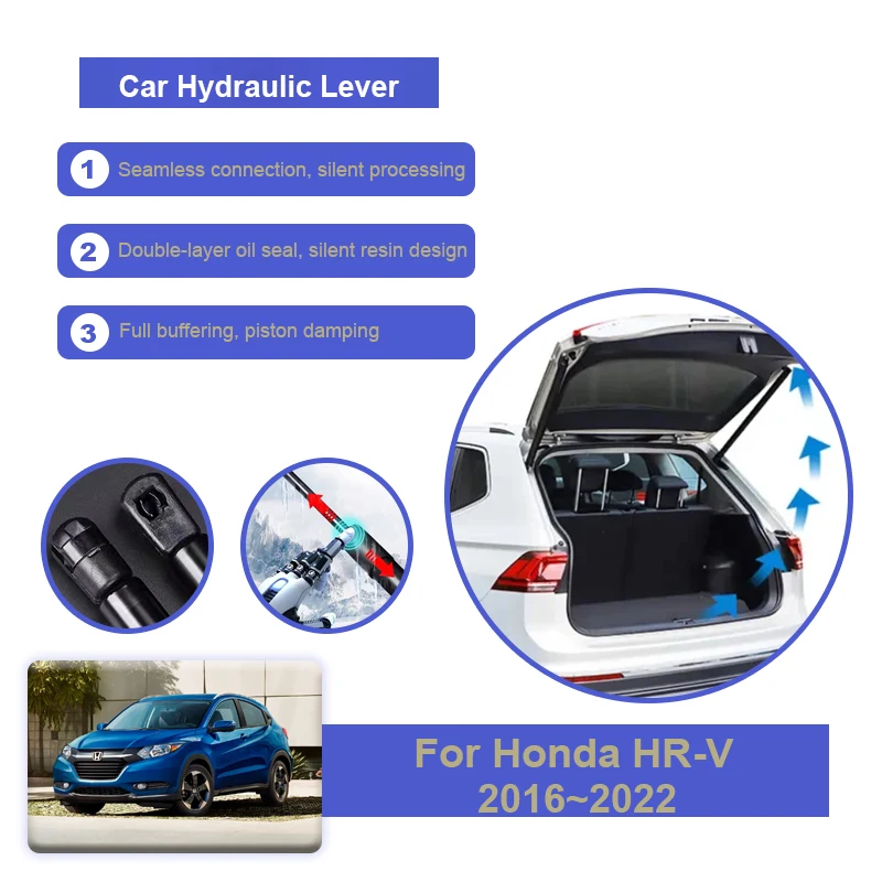 

Car Trunk Hydraulic Rods For Honda HR-V HRV Vezel XR-V XRV 2016~2022 2018 2019 Tailgate Gas Strut Lift Supports Auto Accessories