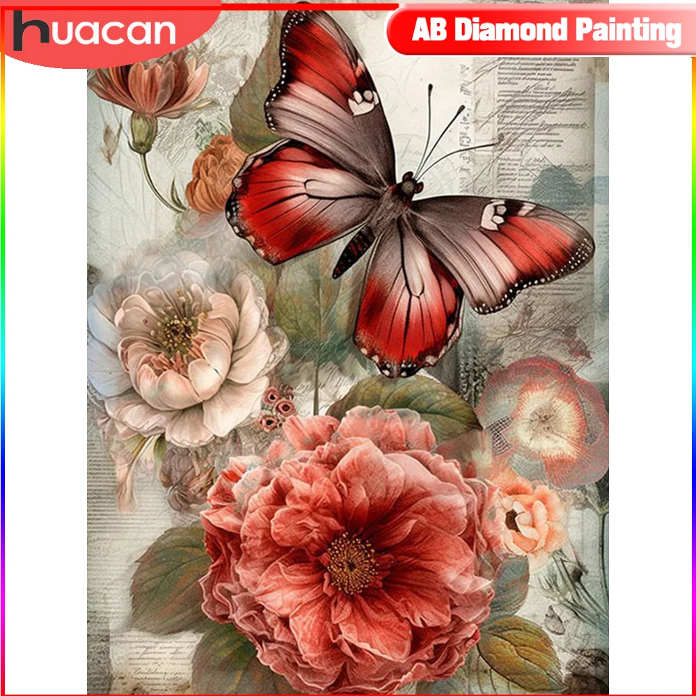 Diamond Painting Cross Stitch Kits Retro Animal Butterfly 5D DIY Mosaic Flower Home Decorative diamond painting diamond art painting kit diamond painting set