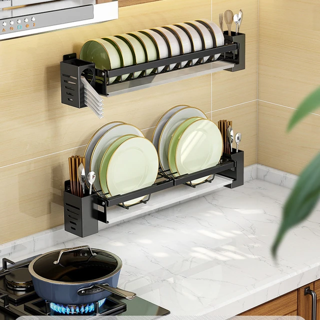 Kitchen Rack Stainless Steel Dishes Rack Kitchenware Stand Drying Dish Rack  - China Kitchen Utensils and Drying Dish Rack price