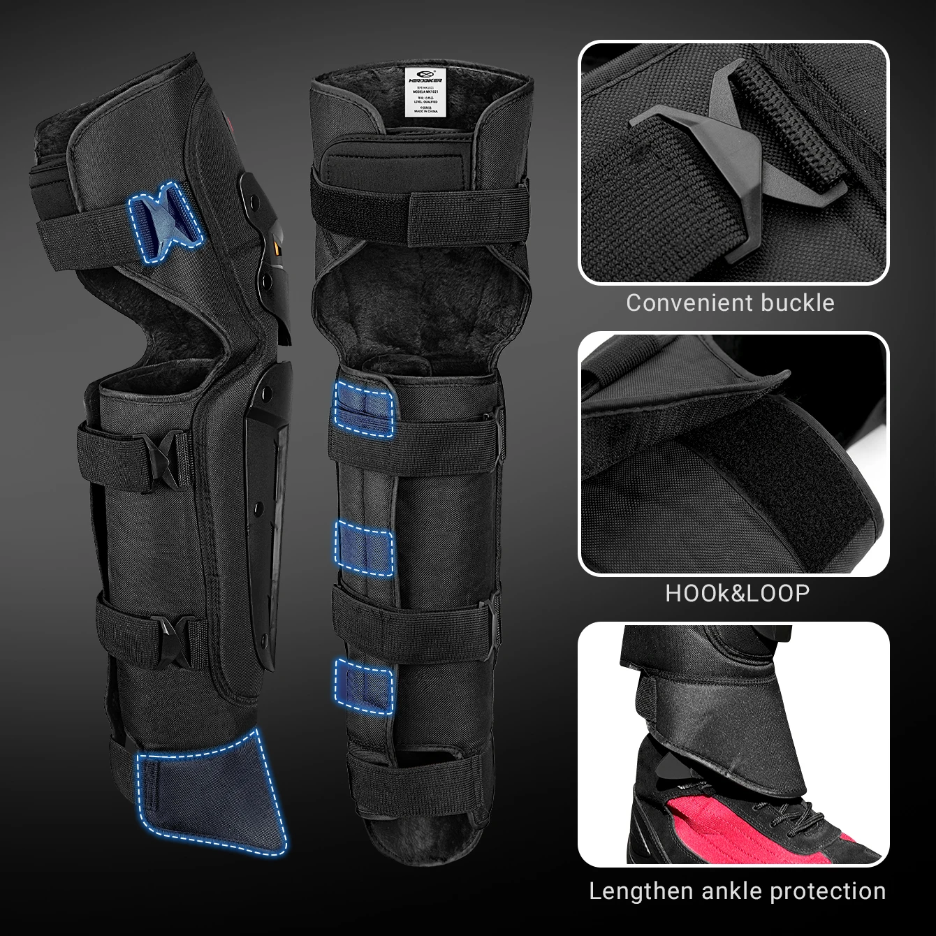 Motorcycle Knee Pads Protector Motorcycle Equipment Protective Gear Motocross Knee Pads Riding Protection