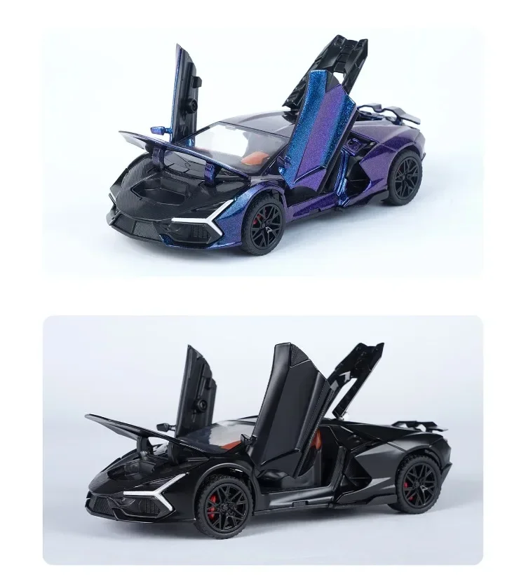 Lamborghini Revuelto Supercar Model Diecast Simulation 1/32 Metal