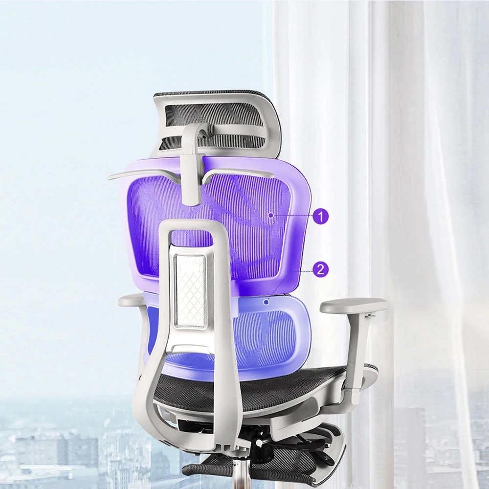 Tookfun Ergonomic Chair Computer Seat Office Chair Lift Game Chair Separation Adaptive Waist Support Breathable Mesh With Hanger 5