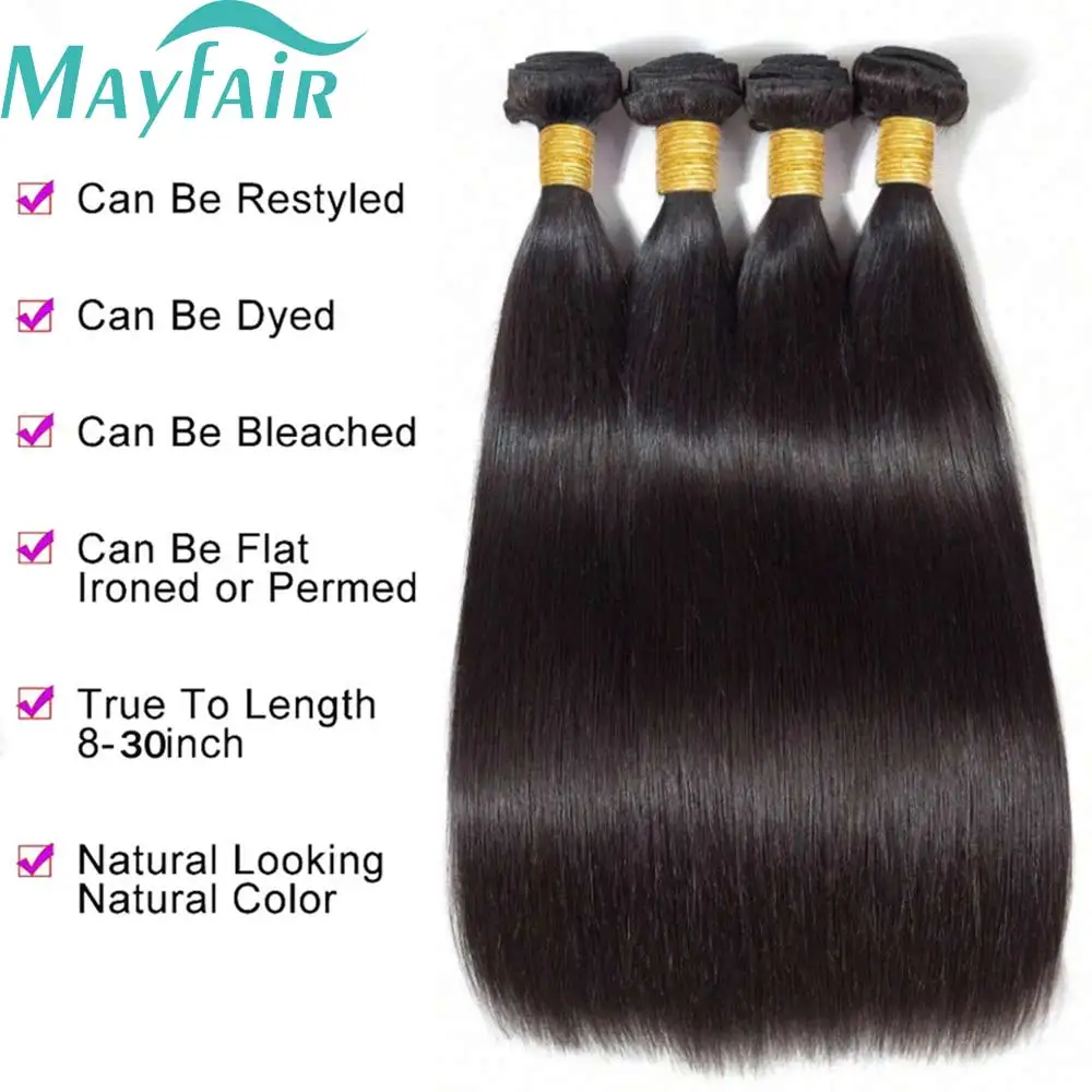 Peruvian Bone Straight Human Hair Bundles Deal Unprocessed Virgin Hair Extensions Long Thick Cheap Brazilian Weave Natural human hair extensions