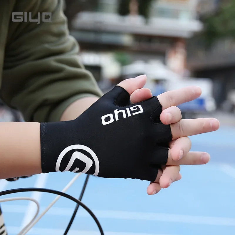 GIYO Summer Cycling Gloves For Mountain Road Bike Breathable Half-finger Gloves Men Women Sports Riding Shockproof Bike Gloves 6