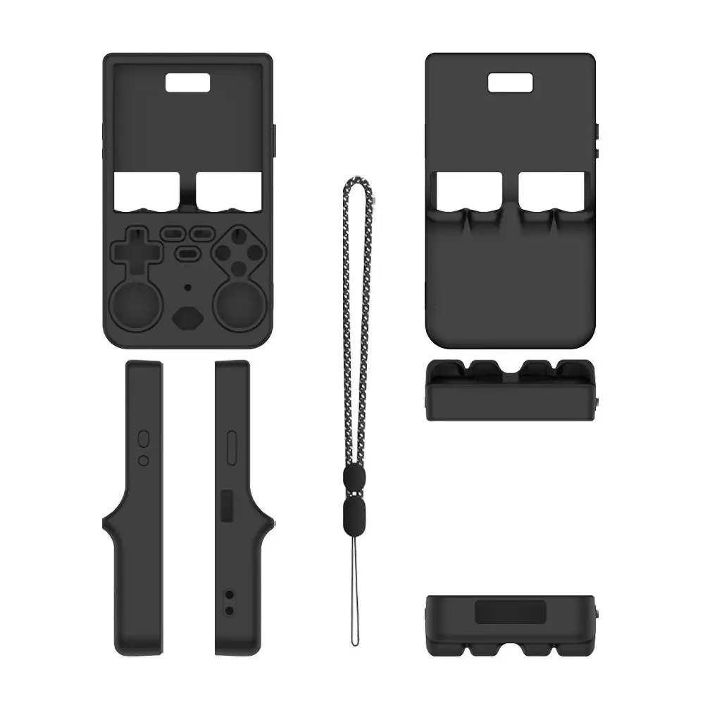 Shockproof Silicone Game Console Protective Case with Lanyard