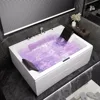 71 Inch Acrylic Whirlpool Bathtub with 3 Aprons, Air Massage Bathtub in White for Enhanced Comfort and Support Bathroom Fixture 1