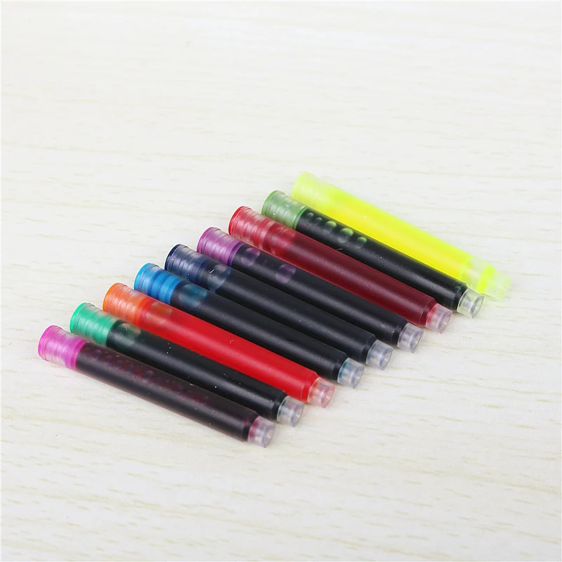 20개/몫 컬러 만년필 잉크 캡슐에 잉크를 채우세요. 내경 2.8mm 대부분의 펜에 적합합니다.