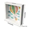 Kids Money Banks 3D Photo Frame Money Bank Hot Air Balloon Coin Saver Box Cash Protector Container For Desk Educational 6