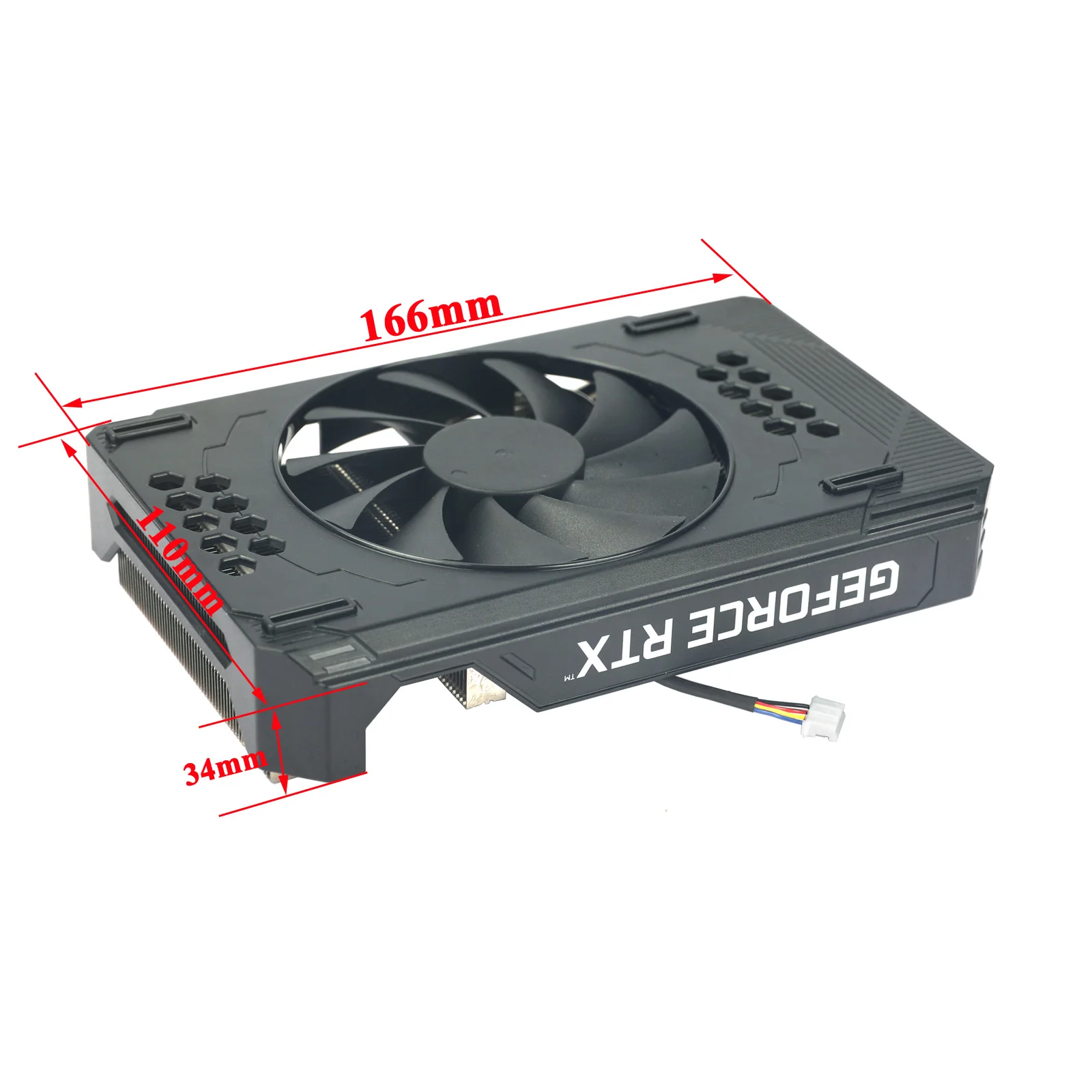 para Zotac Rtx 3060 ti Placa Gráfica Substituição do Dissipador de Calor Itx Case Rtx3060ti Placa de Vídeo Faça Você Mesmo Único Ventilador Dissipador Calor - Imagem 2