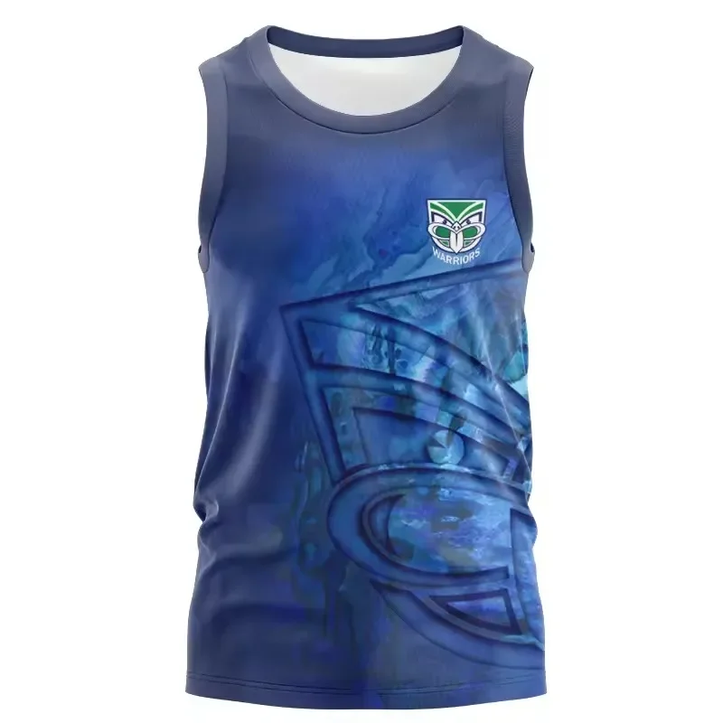 2025 New Zealand Warriors Training Singlet Rugby Jersey - Mens