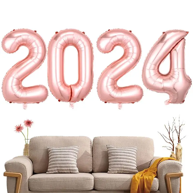 

2024 Balloons Gold new year black gold balloons Aesthetic Shiny Big Universal Balloons 2024 Mylar Balloons For New Year Eve