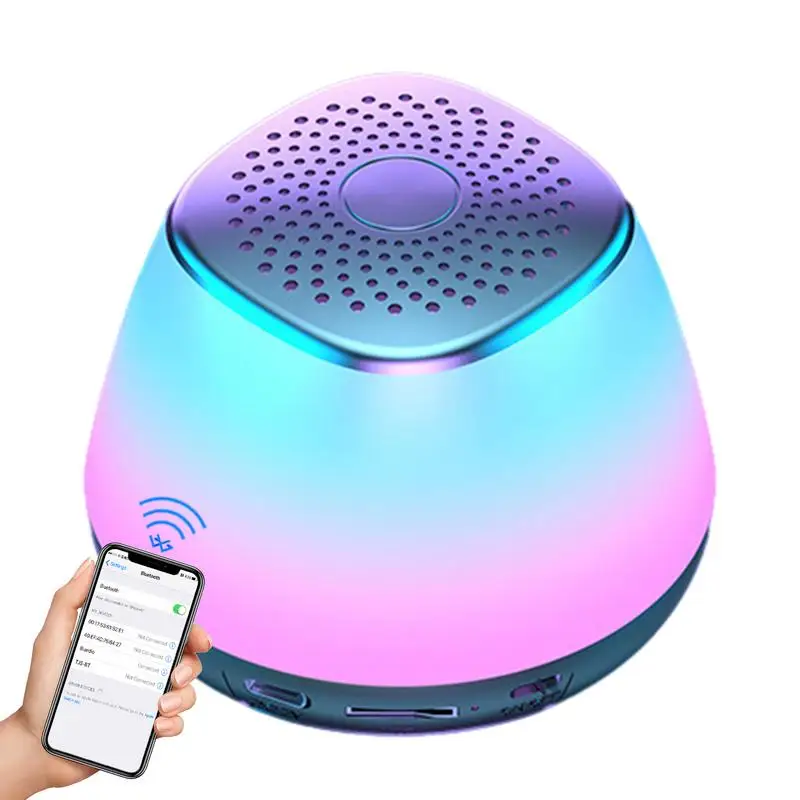 

Colorful Wireless Speaker 1000Mah LED Speaker bluetoothh Hands-Free Calling Rechargeable Wireless Speaker Portable Speaker