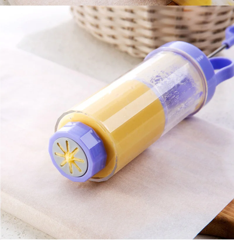 New Diy Manual Cookie Press Maker Machine Gun Decorating Squeezing Machine for Making Churros Device Fritters Baking Tool