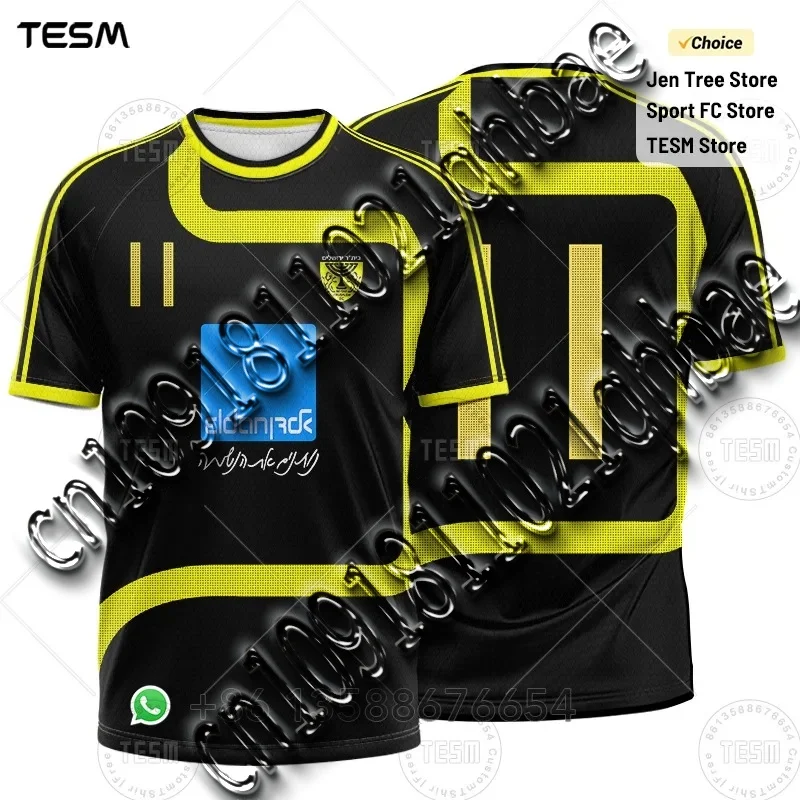 Men Sports Serseys 3D High-Definition Printed T-Shirts Free Design Advertisement Short Sleeves Casual Outdoor Shirts Number Team