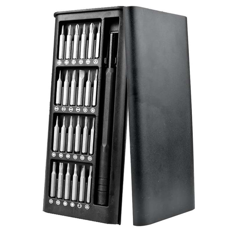 New 25 in 1 Aluminum Handle+Buckle Plastic Box Magnetic Precision Electonics Screwdriver Set Multif Maintenance Disassembly Tool