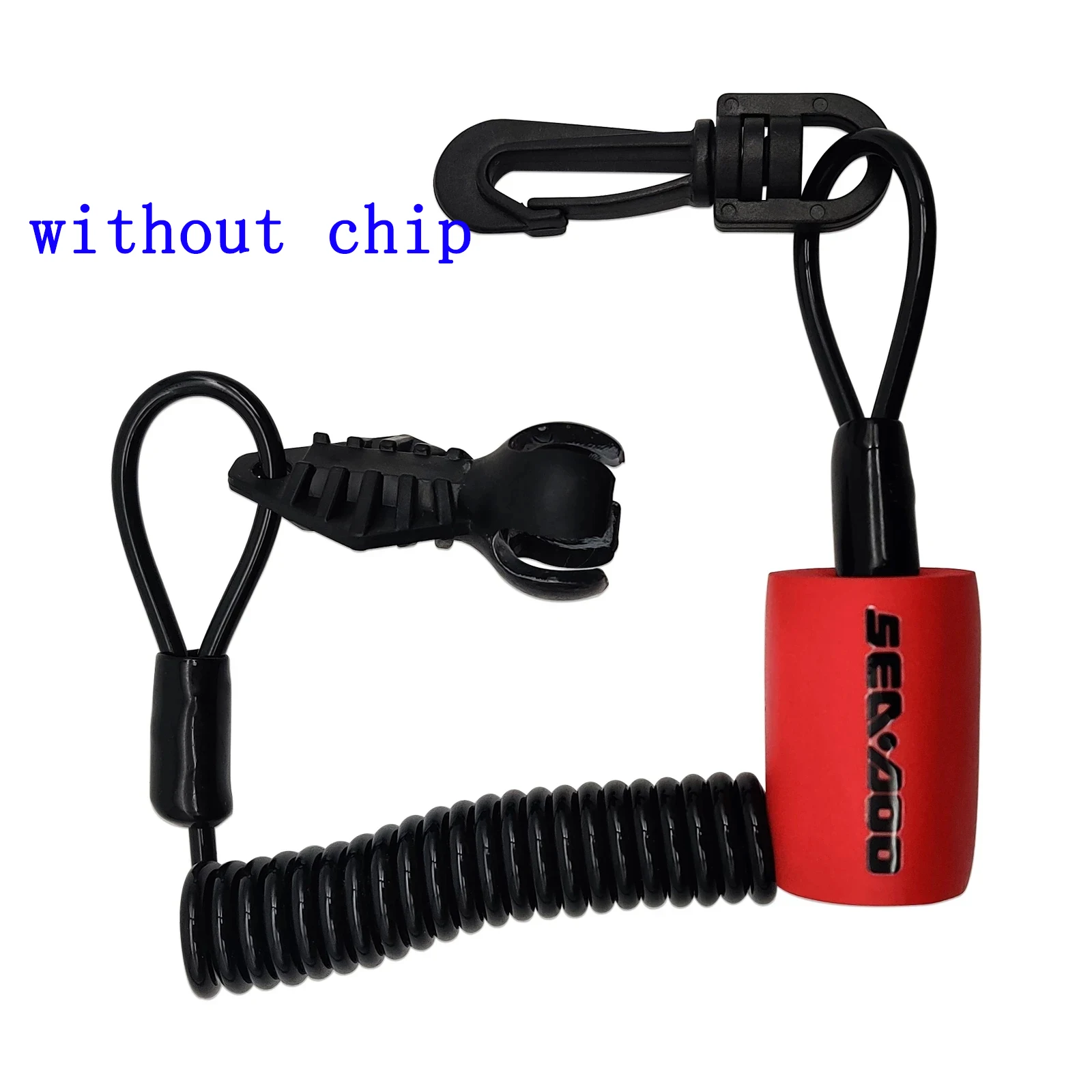 Spark Clip On Safety Lanyard Tether Floating Key Motorboat Engine Stop Lanyard For Seadoo 278002843 278003410