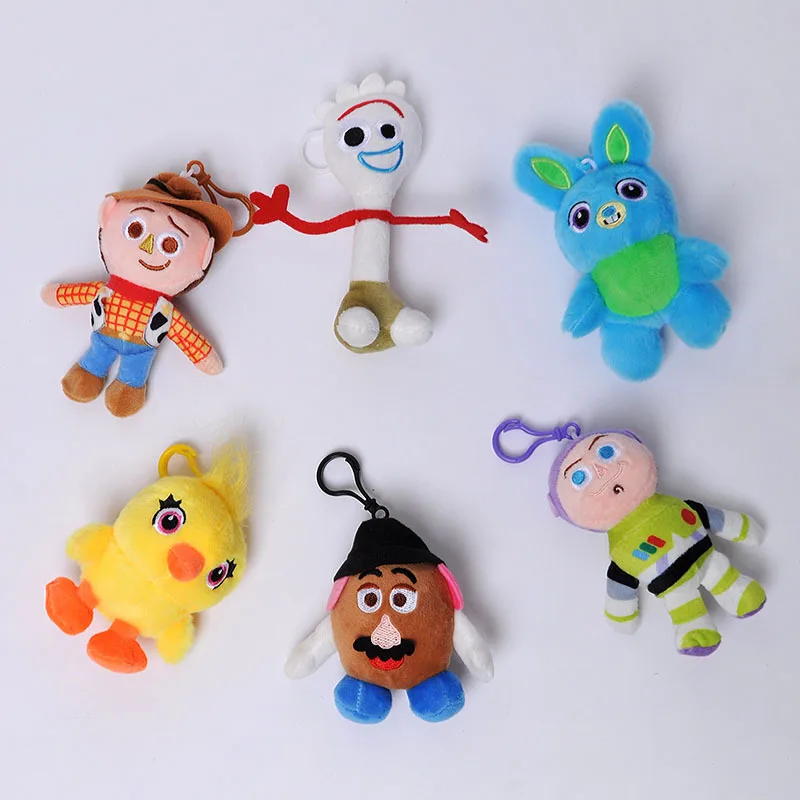 6 Pz/Set 12Cm Toy Story Portachiavi Bambole Woody Buzz Lightyear Duck Kawaii Pendenti Giocattoli